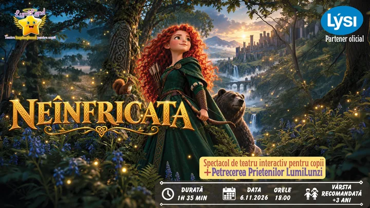 Afișul spectacolului Neînfricata
