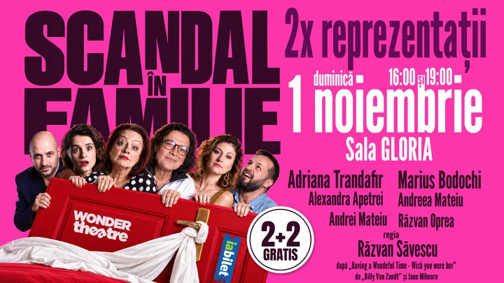 Afișul spectacolului Scandal în familie