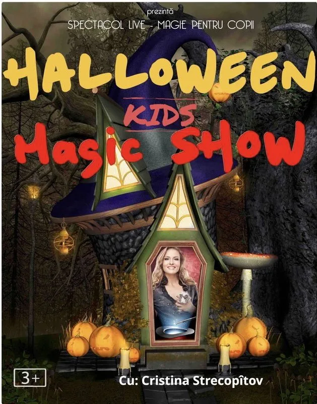 Afișul spectacolului Halloween Magic Kids Show