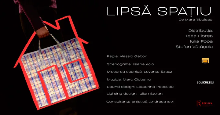 Afișul spectacolului Lipsă spațiu