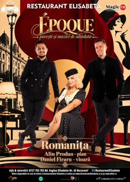 Afișul spectacolului ÉPOQUE – povești și muzici de altădată