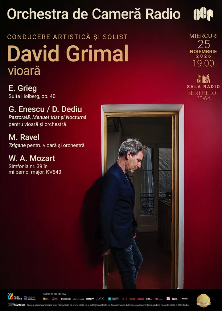 Afișul spectacolului David Grimal- ORCHESTRA DE CAMERĂ RADIO